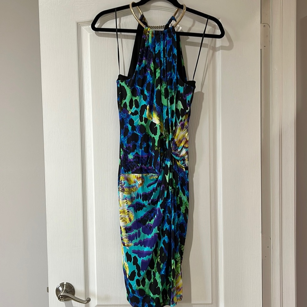 Caché Animal Print Dress